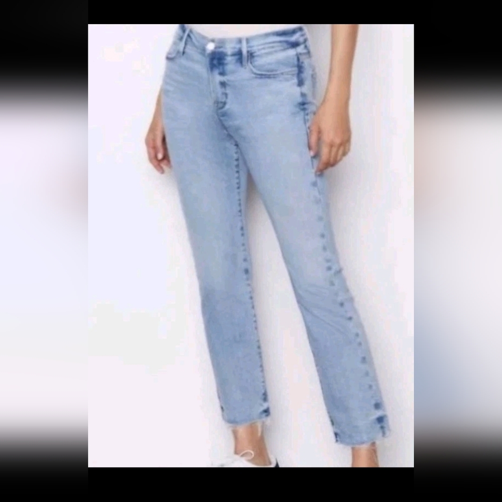 Frame Denim Women's Light Blue Straight Leg Jeans